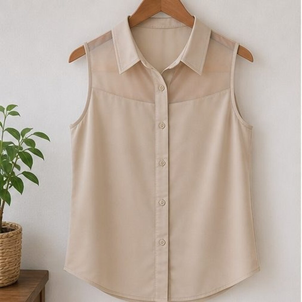 Sand Puff Sleeve Top